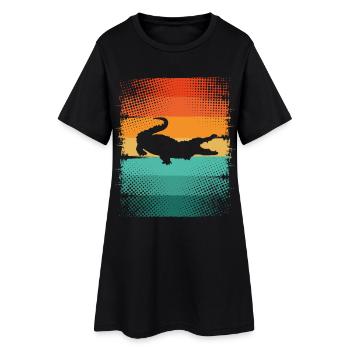 Alligator - Robe T-shirt Femme - noir - Devant