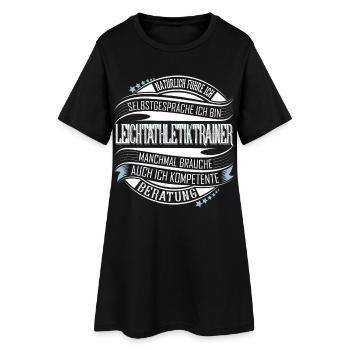 Leichtathletik Trainer - Frauen T-Shirt-Kleid - Schwarz - Vorne