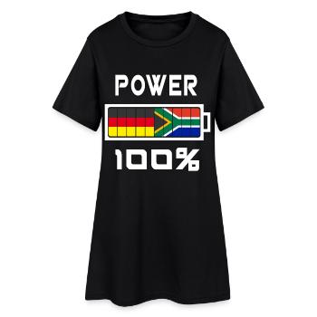 L’Allemagne et l’Afrique du Sud Power 100% - Robe T-shirt Femme - noir - Devant