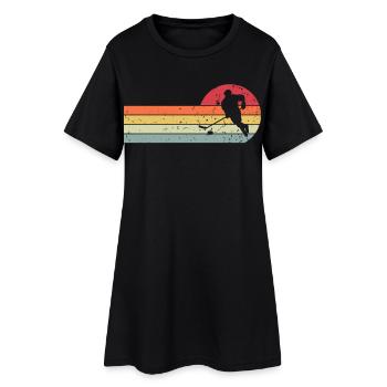 Hockey sur glace - Robe T-shirt Femme - noir - Devant