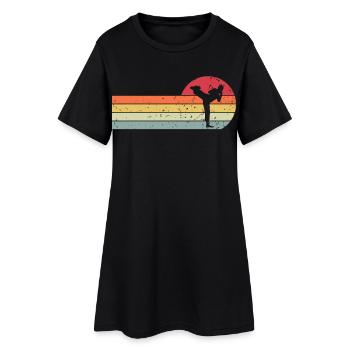 Karaté - Robe T-shirt Femme - noir - Devant