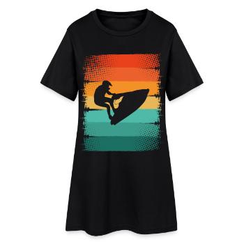 Jet ski - Robe T-shirt Femme - noir - Devant