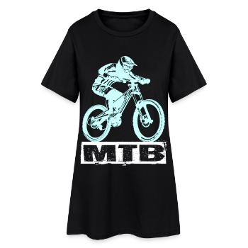 MTB Bike - Women’s T-Shirt Dress - black - Front