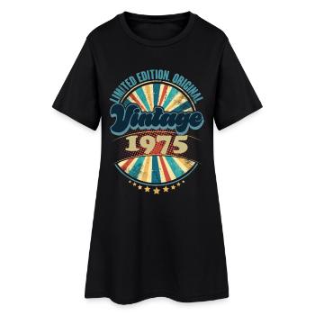 Année de naissance 1975 Anniversaire Vintage - Robe T-shirt Femme - noir - Devant