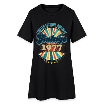 Année de naissance 1977 Anniversaire Vintage - Robe T-shirt Femme - noir - Devant