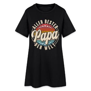 Aller Bester Papa Der Welt - Frauen T-Shirt-Kleid - Schwarz - Vorne