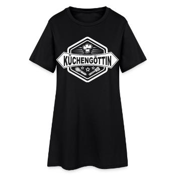 Küchengöttin Auszeichnung für die beste Köchin - Frauen T-Shirt-Kleid - Schwarz - Vorne