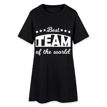 Équipe - Robe T-shirt Femme - noir - Devant