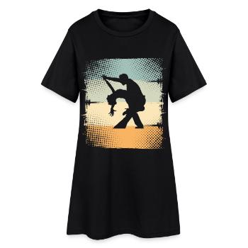 Dance couple - Women’s T-Shirt Dress - black - Front