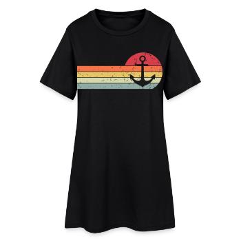 Ancre - Robe T-shirt Femme - noir - Devant