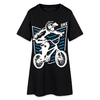 | de badge Bmx Bmx Bike Rider Retro Bleu - Robe T-shirt Femme - noir - Devant