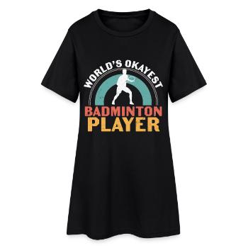 Joueur de badminton le plus correct du monde - Robe T-shirt Femme - noir - Devant