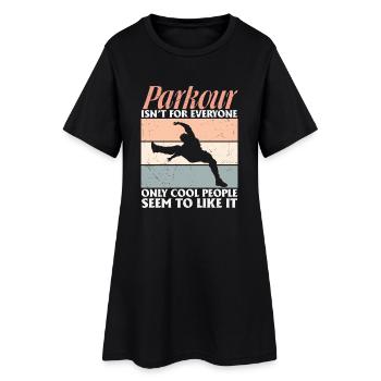 Le parkour n’est pas pour tout le monde Les amateurs de parkour - Robe T-shirt Femme - noir - Devant