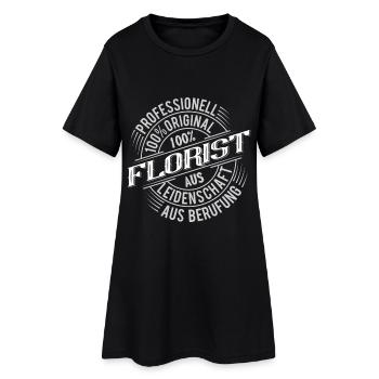 Florist - Frauen T-Shirt-Kleid - Schwarz - Vorne