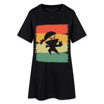 Ninja - Women’s T-Shirt Dress - black - Front