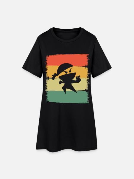 Ninja - Robe T-shirt Femme - noir