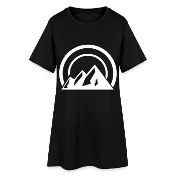 Mountain Mountains Mountain Peaks - Women’s T-Shirt Dress - black - Front