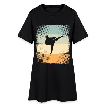 Karaté - Robe T-shirt Femme - noir - Devant