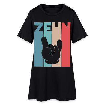 10 Jahre 10. Geburtstag Rock n Roll - Frauen T-Shirt-Kleid - Schwarz - Vorne