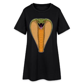 Serpent Cobra - Robe T-shirt Femme - noir - Devant