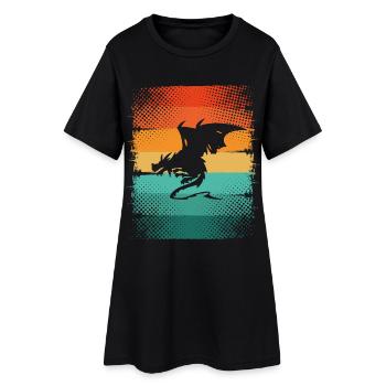 Dragon - Women’s T-Shirt Dress - black - Front