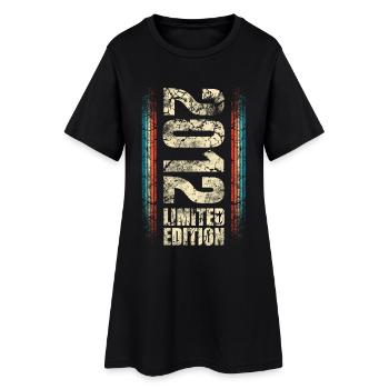 2012 Année de naissance 10e anniversaire 10 ans - Robe T-shirt Femme - noir - Devant