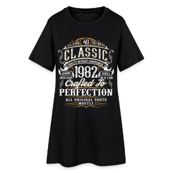 40e anniversaire Année de naissance 1982 Année de naissance - Robe T-shirt Femme - noir - Devant