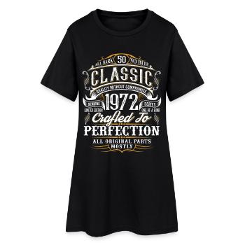 50e anniversaire Année de naissance 1972 Année de naissance - Robe T-shirt Femme - noir - Devant
