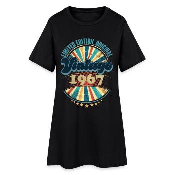 Année de naissance 1967 Anniversaire Vintage - Robe T-shirt Femme - noir - Devant