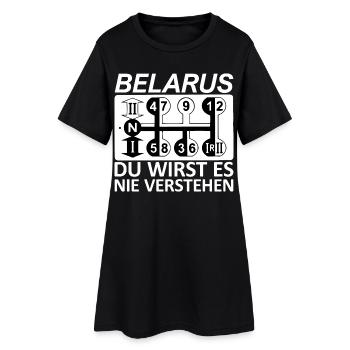 Belarus Gangschaltung - Du wirst es nie verstehen - Frauen T-Shirt-Kleid - Schwarz - Vorne