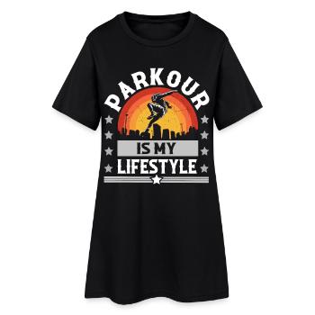 Parkour - Robe T-shirt Femme - noir - Devant