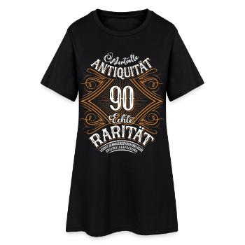 90. Geburtstag Antiquität Rarität - Frauen T-Shirt-Kleid - Schwarz - Vorne