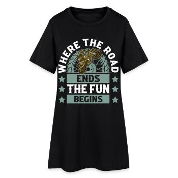 Motocross - Robe T-shirt Femme - noir - Devant