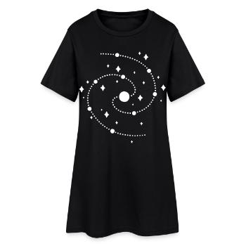 étrange galaxie - Robe T-shirt Femme - noir - Devant
