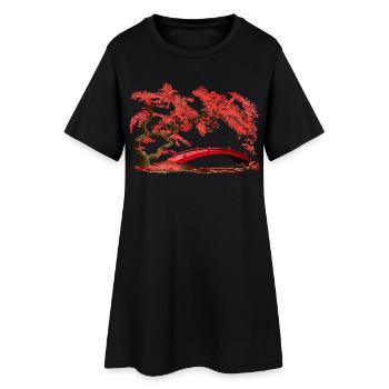 Brücke - Robe T-shirt Femme - noir - Devant