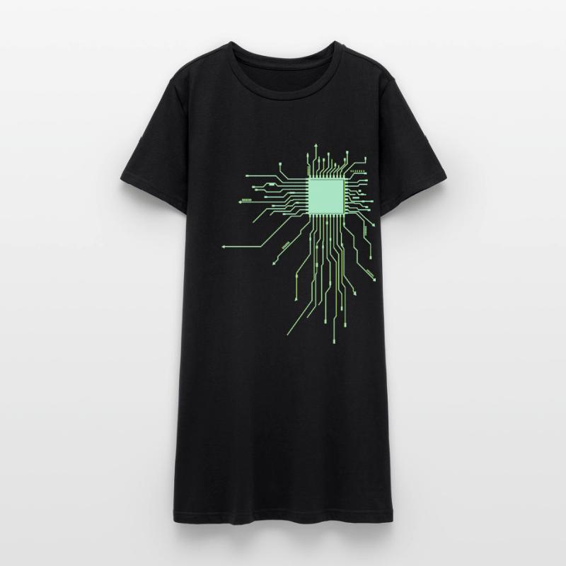 board core cpu computer nerd pc humor geek code Women’s T-Shirt Dress