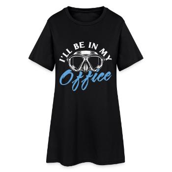 Citation de plongée sous-marine Conception de plongée sous-marine dans laquelle je serai - Robe T-shirt Femme - noir - Devant