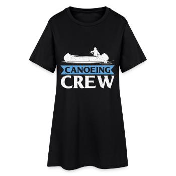 Citation canoë-kayak Équipage Kayak - Robe T-shirt Femme - noir - Devant