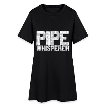 Plombier Design Pipe Whisperer - Robe T-shirt Femme - noir - Devant