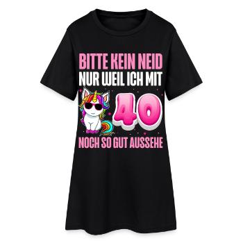40. Geburtstag 40 Jahre Lustiger Spruch - Frauen T-Shirt-Kleid - Schwarz - Vorne