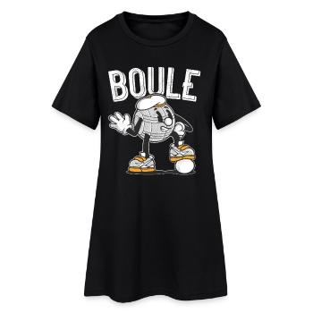 Tenue de pétanque boule pour boule bouler - Robe T-shirt Femme - noir - Devant