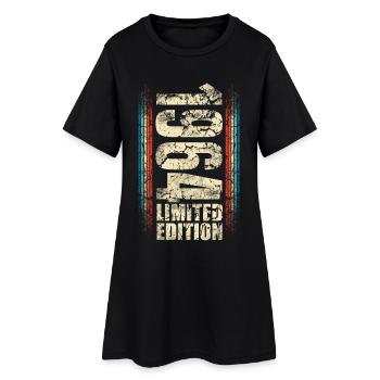 1964 Année de naissance Année de construction Naissance Anniversaire - Robe T-shirt Femme - noir - Devant
