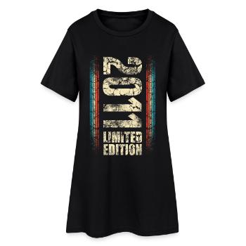 2011 Année de naissance Année de construction Naissance Anniversaire - Robe T-shirt Femme - noir - Devant