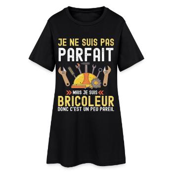 Bricoleur - Robe T-shirt Femme - noir - Devant