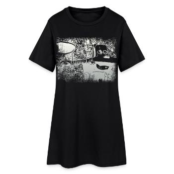 Hirondelle simson KR51 - Robe T-shirt Femme - noir - Devant