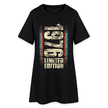 1976 Année de naissance Année de construction Naissance Anniversaire - Robe T-shirt Femme - noir - Devant