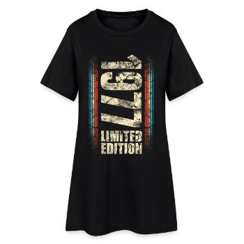 1977 Année de naissance Année de construction Naissance Anniversaire - Robe T-shirt Femme - noir - Devant