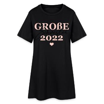 Große Schwester 2022 - Frauen T-Shirt-Kleid - Schwarz - Vorne
