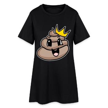 Poop King - Women’s T-Shirt Dress - black - Front