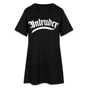 intrus hacker intrus clan sticker ordinateur - Robe T-shirt Femme - noir - Devant